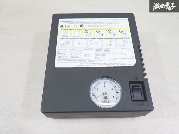 【未使用】 タイヤ空気圧充填用エアコンプレッサー 空気入れ タイヤ空気充填 車載工具 車載機 エアコンプレッサー パンク修理 即納 棚30-2拍卖