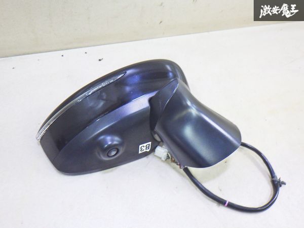 【保証付】日産 純正 E12 ノート 電動格納 ドアミラー サイドミラー ソリッド黒系 12P カメラ付 即納 棚13-3拍卖