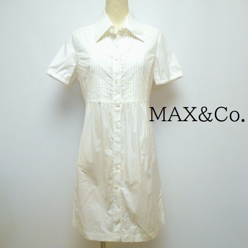 967459 MAX&Co. マックスアンドコー 白系 半袖 ワンピース【クリックポスト可】拍卖