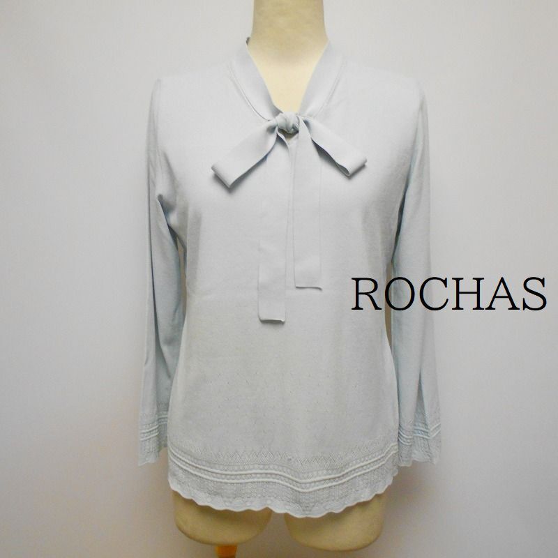 967436 ROCHAS ロシャス グレー系 ニット 長袖 セーター 11【クリックポスト可】拍卖