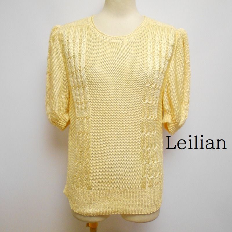967501 Leilian レリアン 半袖 ニット セーター 9拍卖