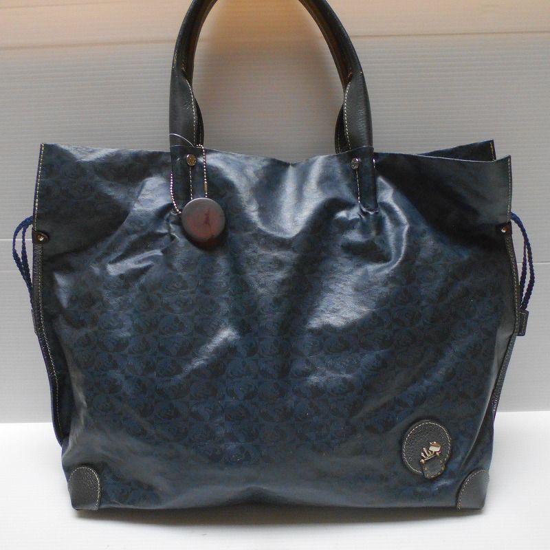 967441 PELLE BORSA ペレボルサ 紺系 トートバック 拍卖
