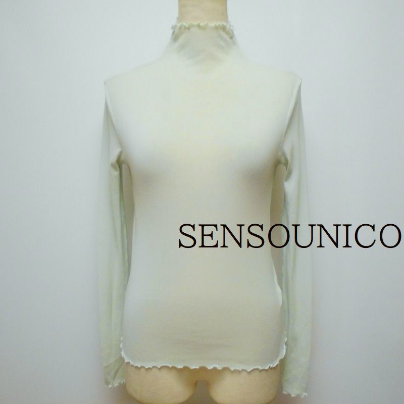 967498 SENSOUNICO センソユニコ グレー系 メッシュ 長袖 カットソー【クリックポスト可】拍卖