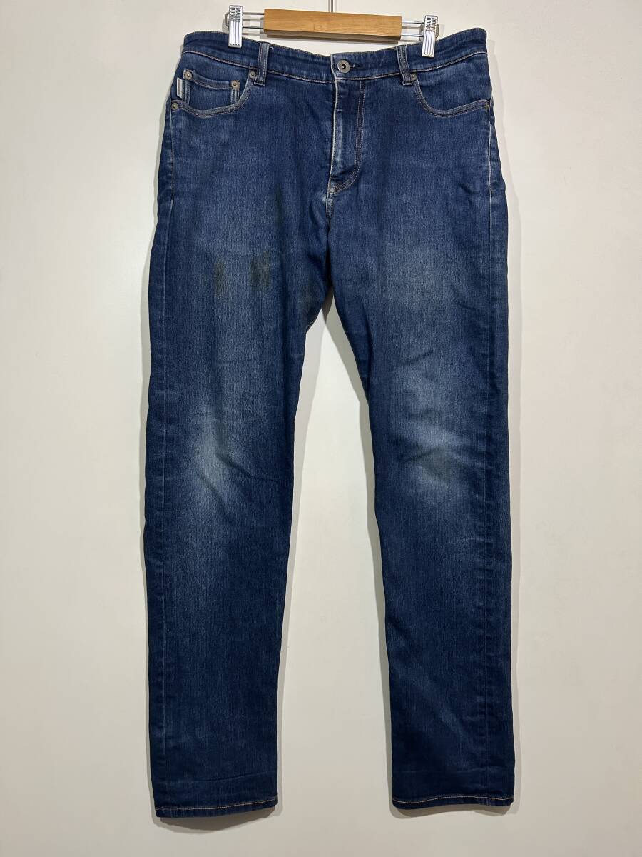 ★ R.NEWBOLD アールニューボールド ストレッチ スリム スキニー デニムパンツ ジーンズ インディゴ 革パッチ L ジップフライ拍卖