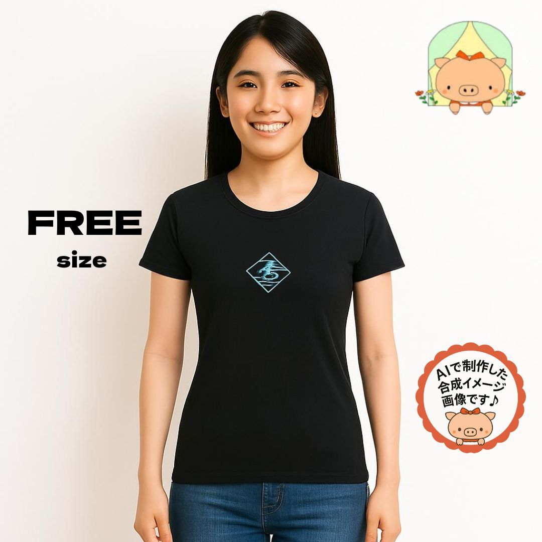 C0345 【希少 USA製】サーファーXING 両面プリント 黒 半袖Tシャツ Fサイズ レディース メンズ兼用拍卖