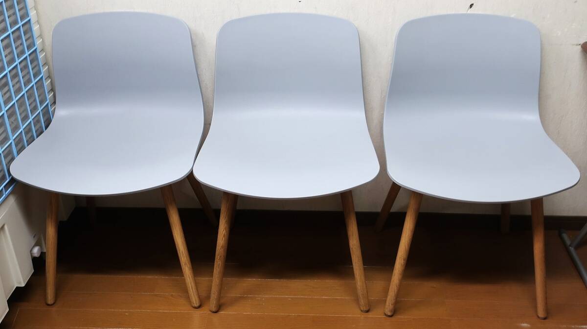 デンマーク/HAY《椅子/ABOUT A CHAIR》3脚セット Concrete Grey拍卖