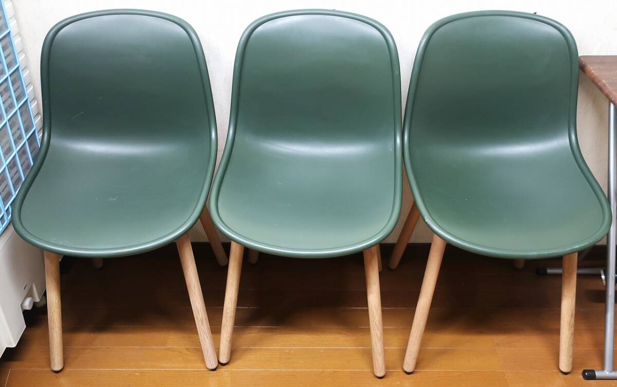 デンマーク/HAY《椅子/ダイニングチェア》3脚セット Green拍卖