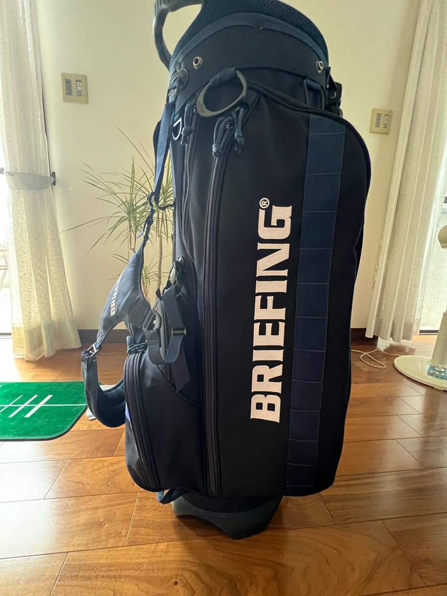 訳アリ 美品ブリーフィング キャディバッグ BRIEFING CR-4 Golf 9.5インチ スタンド拍卖