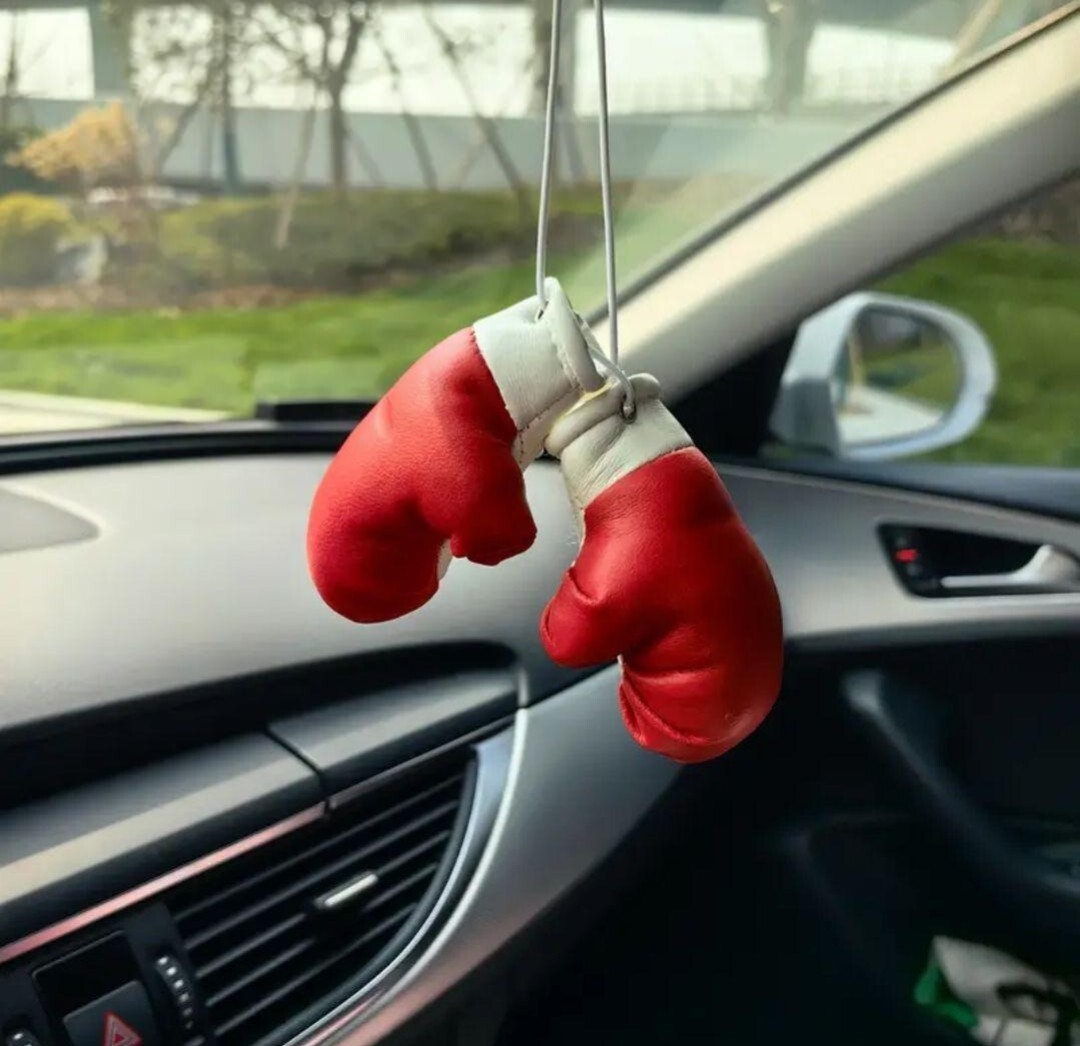 芳香剤 車 バックミラー ボクシング ボクシンググローブ グローブ ボクサー 自動車 赤 レッド カー用品拍卖