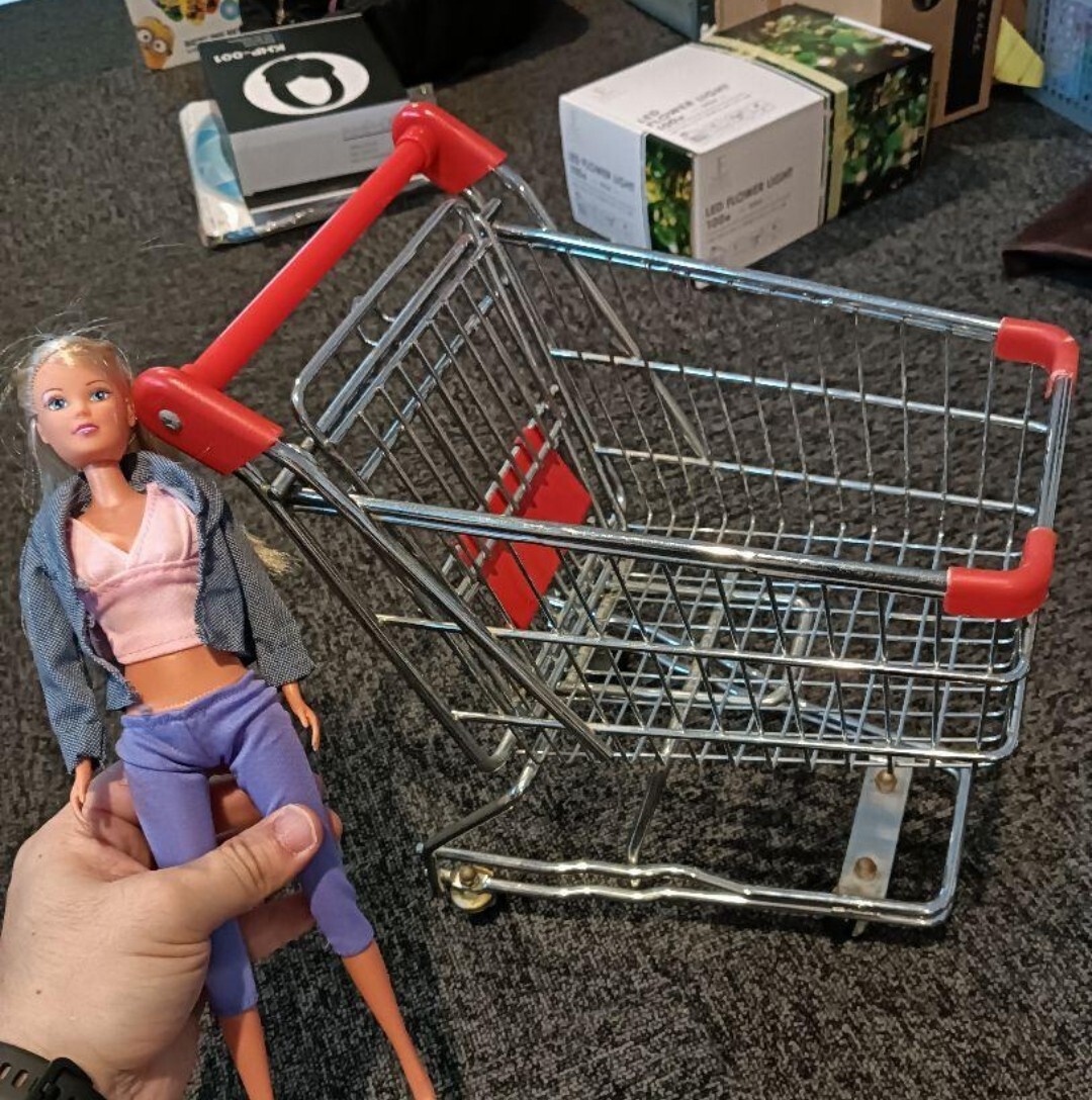 超リアル 鉄製 希少 ショッピングカート カート おままごと キャリアカート拍卖