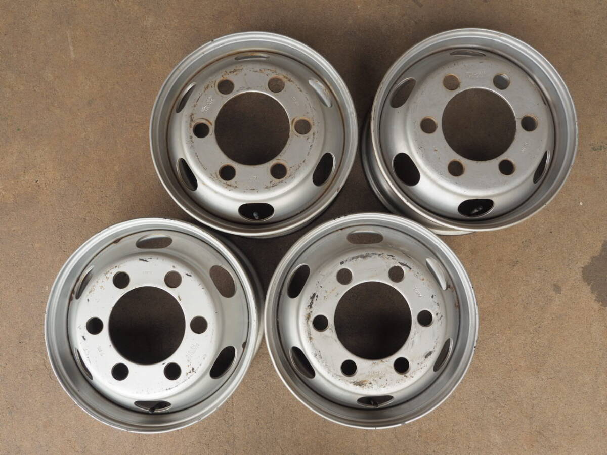 P303 送料無料 TOPY DMM 17.5X6.00 115-9CS 4本 6Jx17.5 +115 PCD222.25 6穴 鉄ホイール エルフ 3t 3.5t拍卖