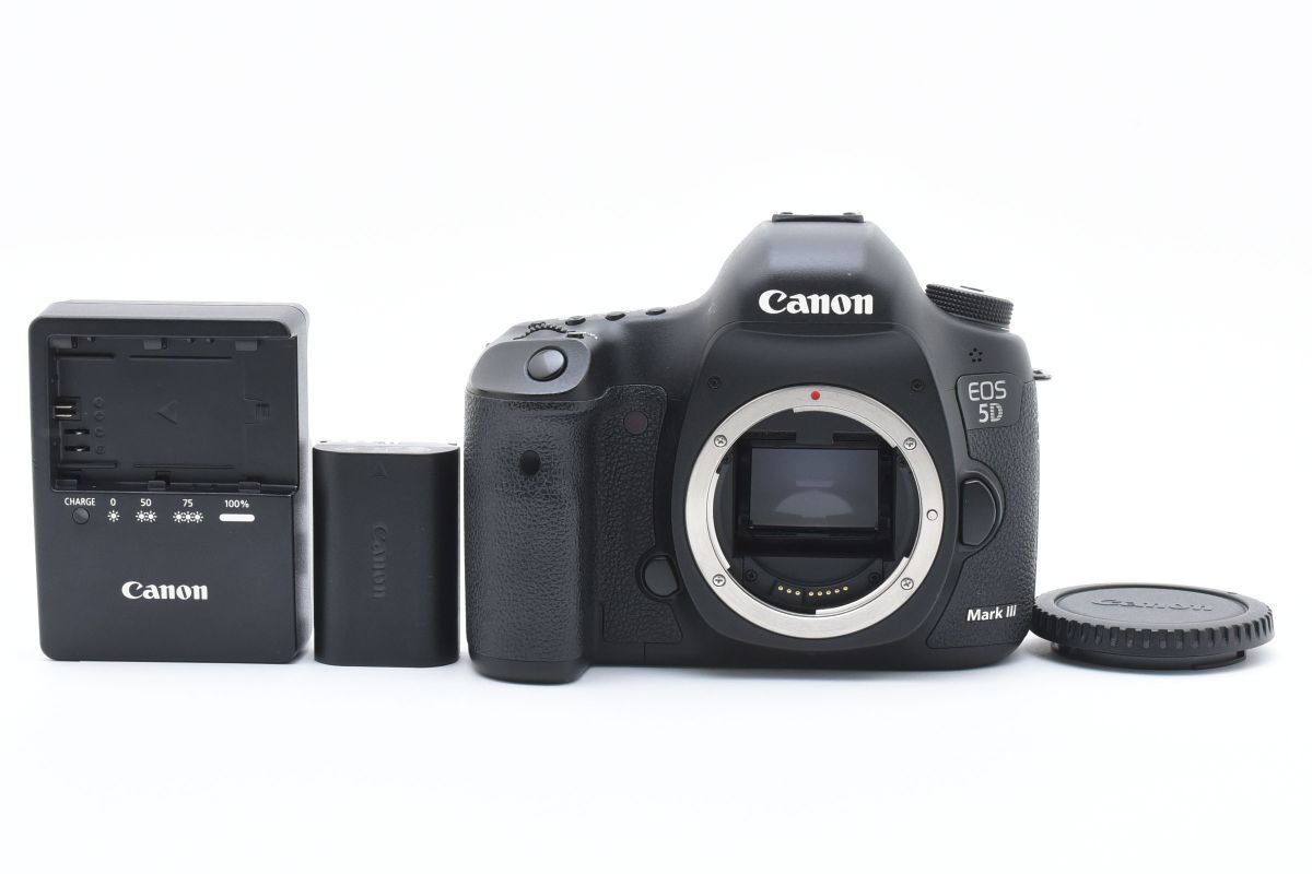 ★実用品★ キヤノン Canon EOS 5D Mark III ボディ 《バッテリー・充電器付き!》一部訳あり★完動品★ #54P05H504135拍卖
