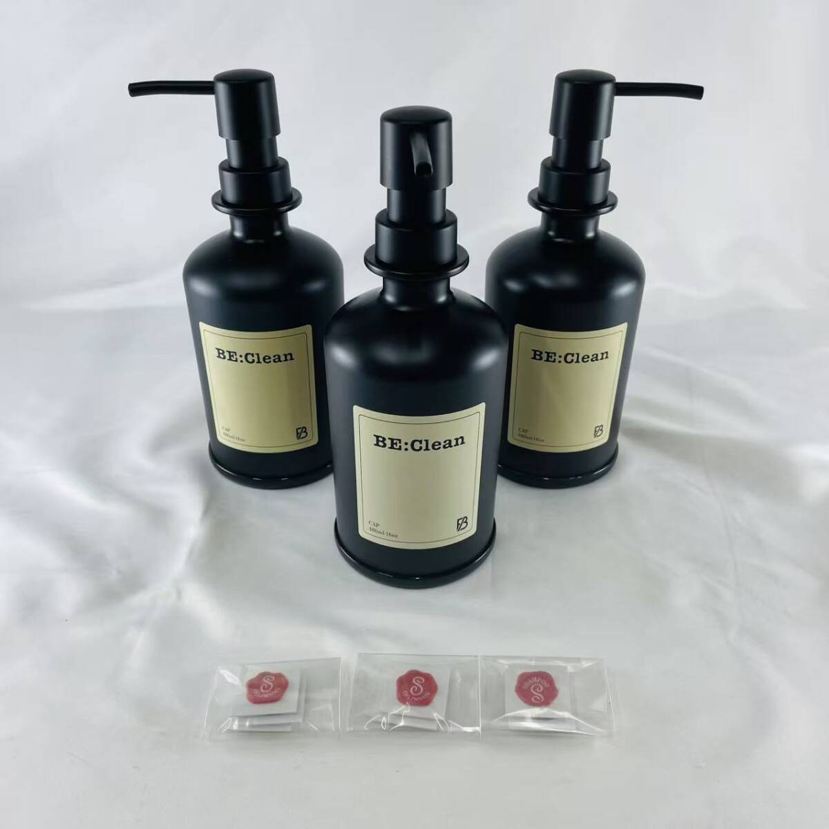 RYOKI プロデュース BE:1 シャンプー/リンス/ボディソープボトル 480ml*3本セット拍卖