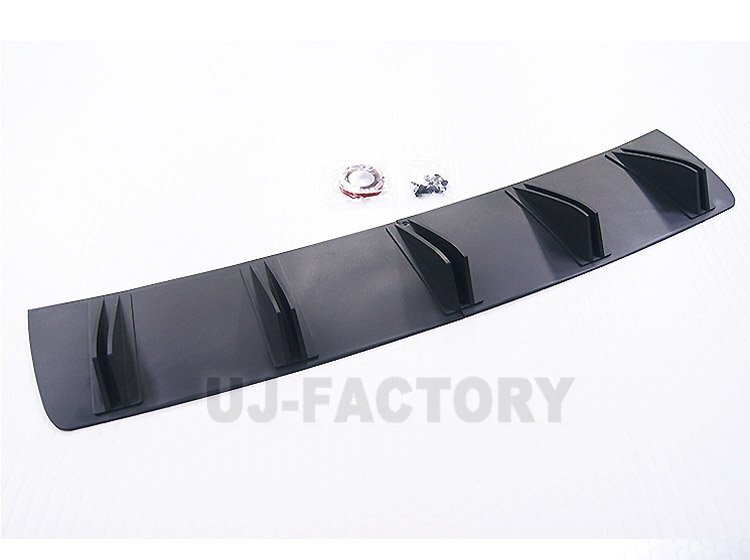 【汎用タイプ】★リアアンダーディフューザー ★5ウイング・デュアルスポイラータイプ リアビューをスパルタンに返信!拍卖