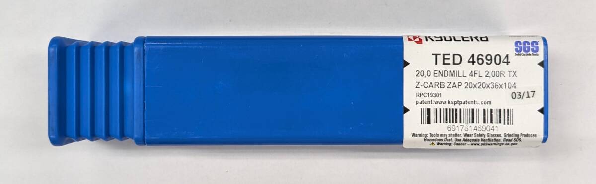 京セラ ソリッドエンドミル TED46904 KYOCERA 1本拍卖