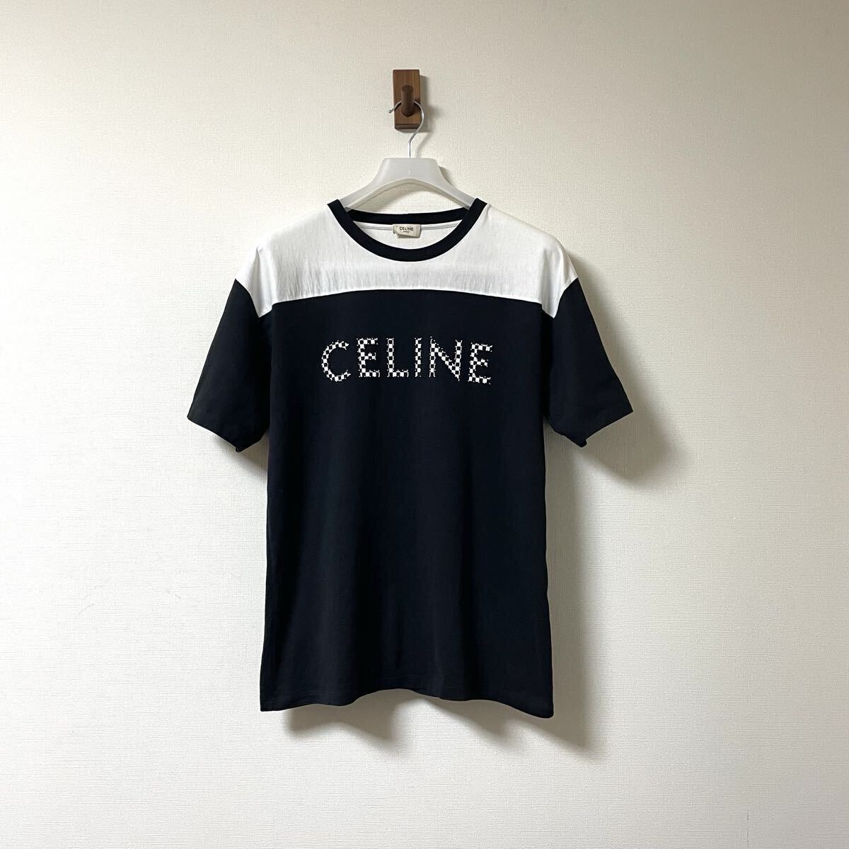 国内正規品 CELINE 21SS Tシャツ スタッズ エディ期 ブラック 黒 2X839500O拍卖