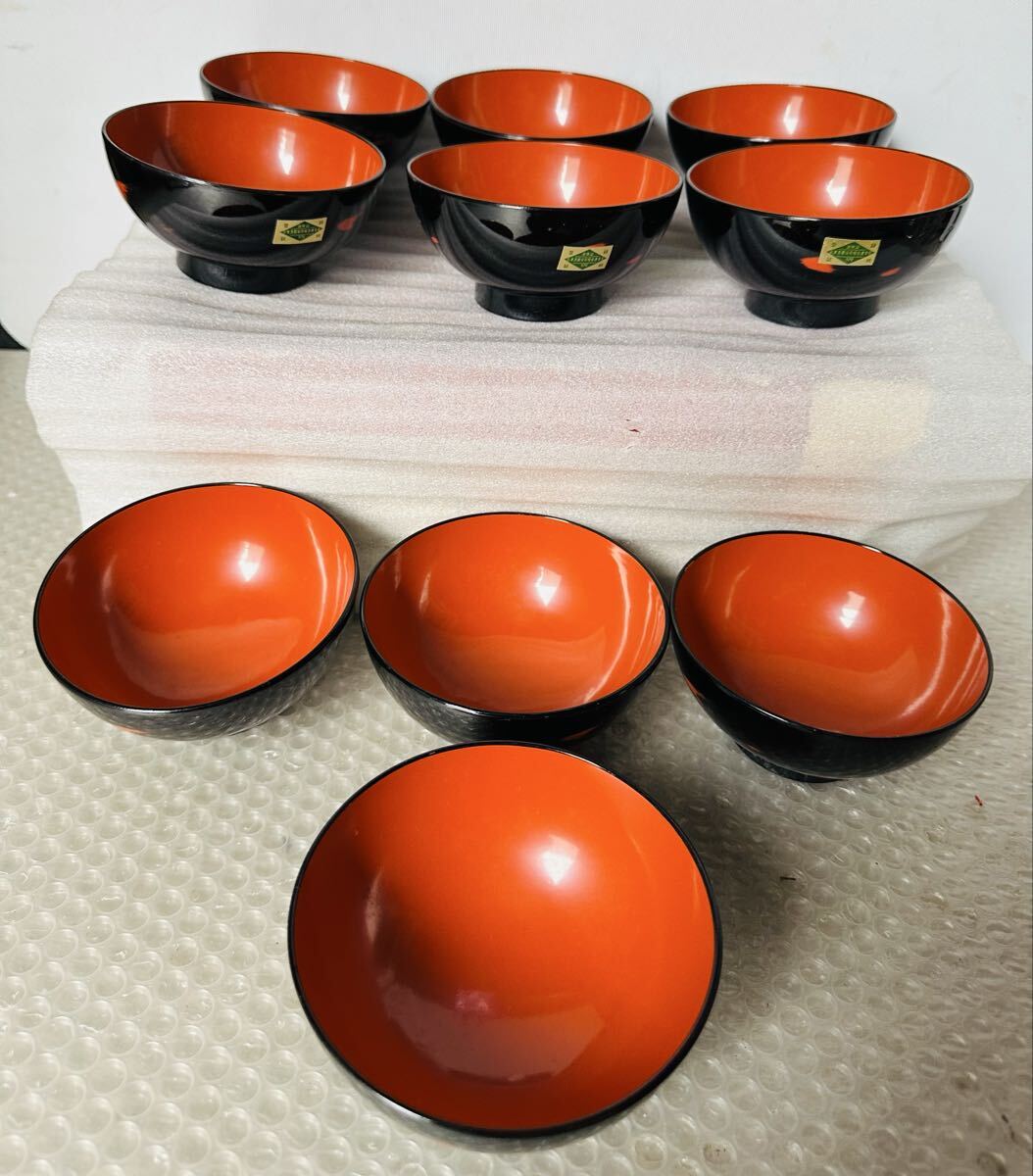 特製お汁わん 10客入り 会津漆器【未使用保管品】拍卖