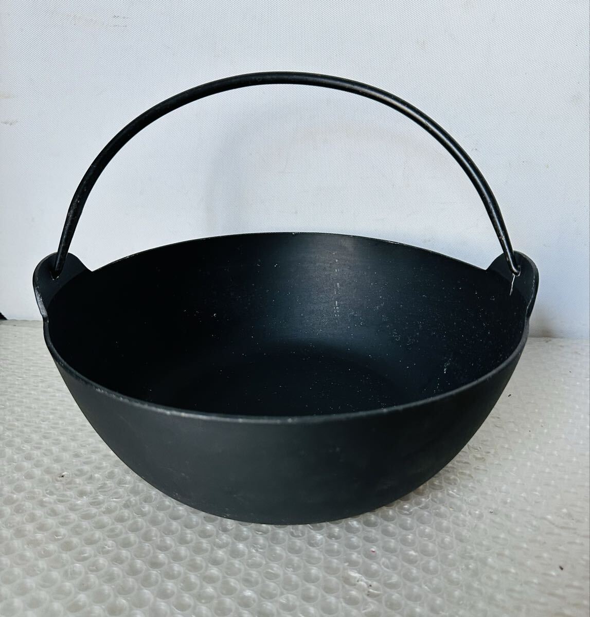 吊付鍋 アルミ製 キャンプ用品 27.5cm拍卖