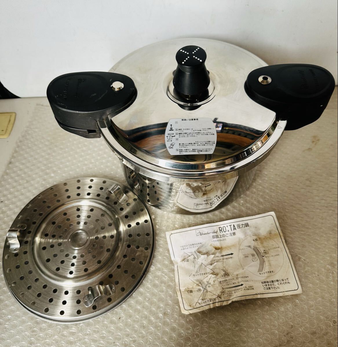 Wander chef 家庭用圧力鍋 5.5L IHガスコンロ両用【未使用保管品】拍卖