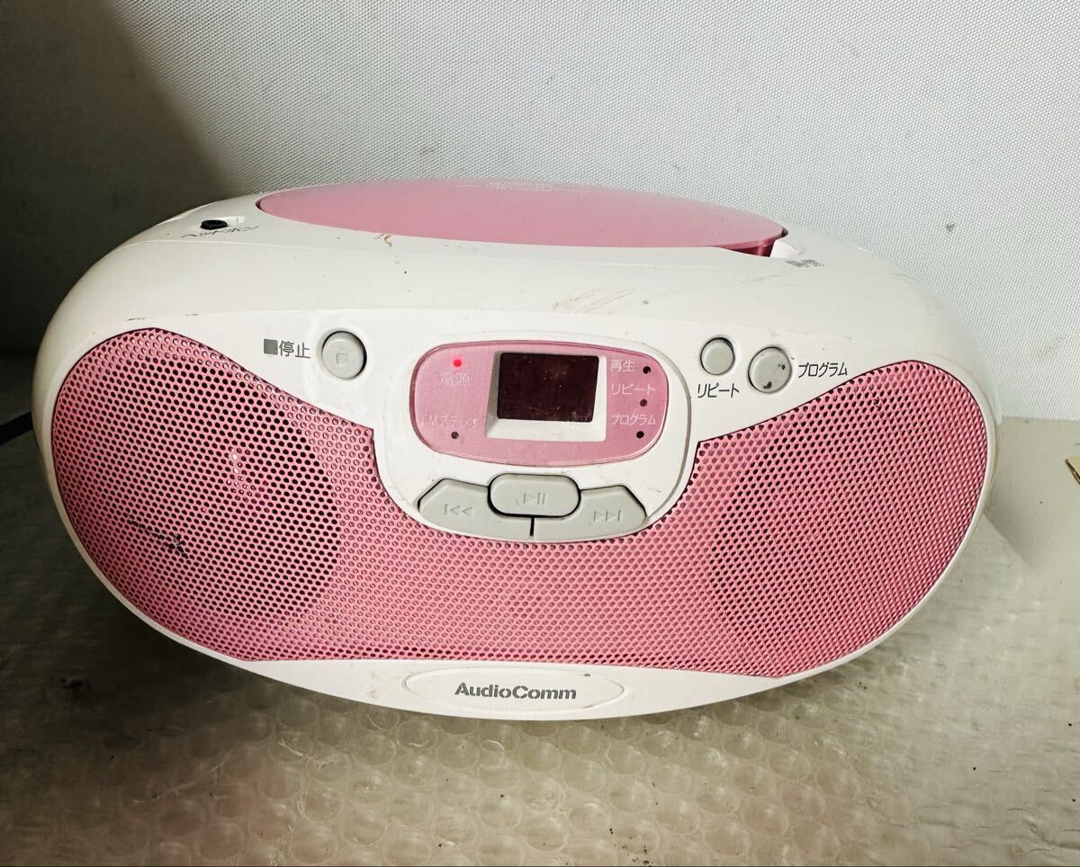 Audiio Comm CDラジオ RCR-530N-P 2018年制【CD.ラジオ再生OK】拍卖