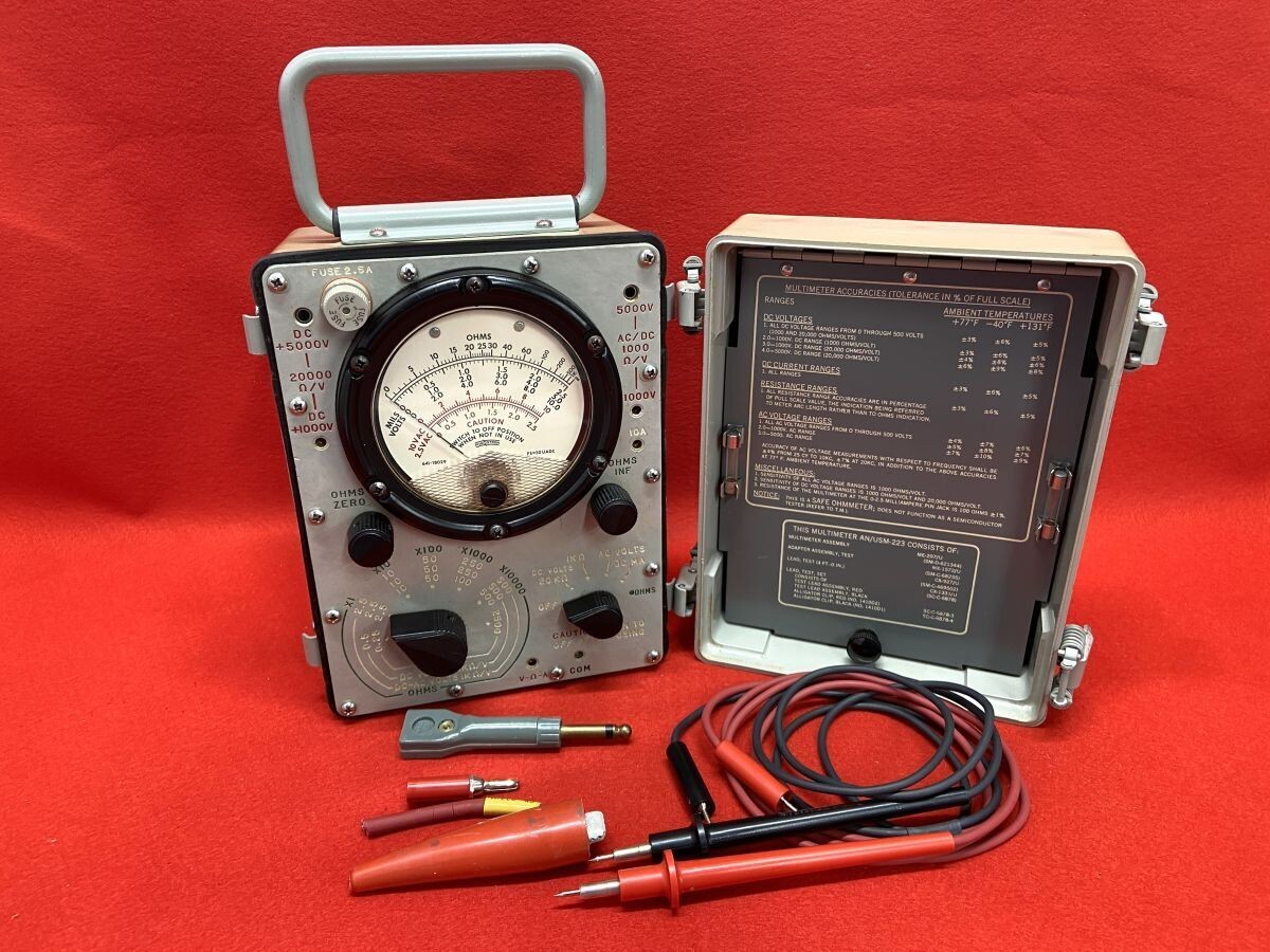 【M131】激レア 米軍 ME-297/U マルチメーター AN/USM-223 アンティーク コレクション b拍卖