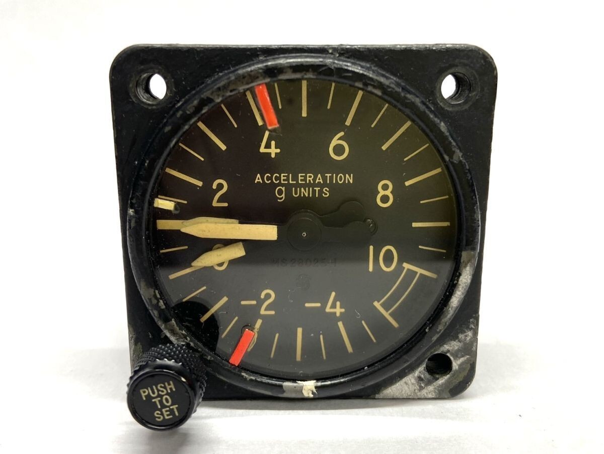 【M777】希少品 軍用機 戦闘機 航空機 アンティーク メーター 東京計器 accelerometer 昭和50年代 コレクション 空軍 実物 b拍卖