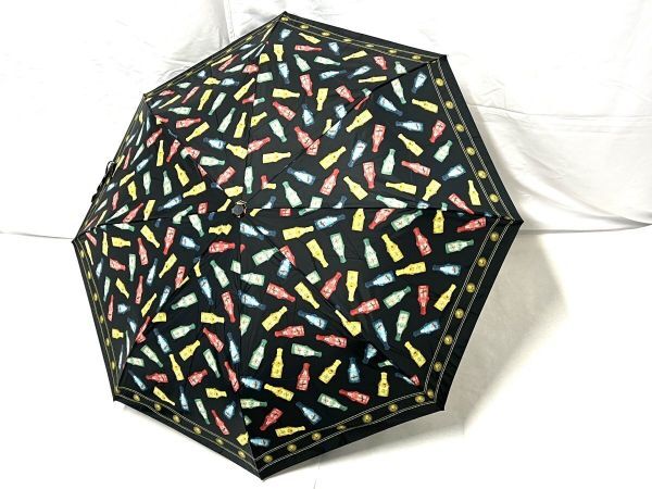 【K836】美品 タグ付き GIANNI VERSACE ジャンニヴェルサーチ 折りたたみ傘 アンブレラ ボトル柄 カラフル b拍卖
