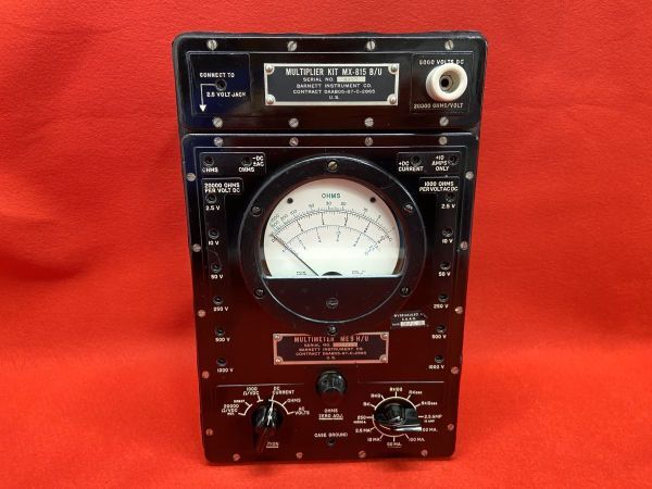 【M154】希少品 アナログ マルチメーター ミリタリー US マルチプライヤーキット MX-815 B/U ME9 H/U TS-352 年代物 米軍 軍用 自衛隊 b拍卖