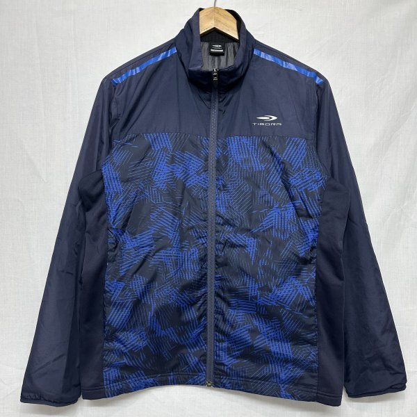 TIGORA ティゴラ ロング スリーブ 長袖 フル ジップ アップ ジャケット M 紺 ネイビー ゲーム ソフト テニス バトミントン ウエア b22347拍卖
