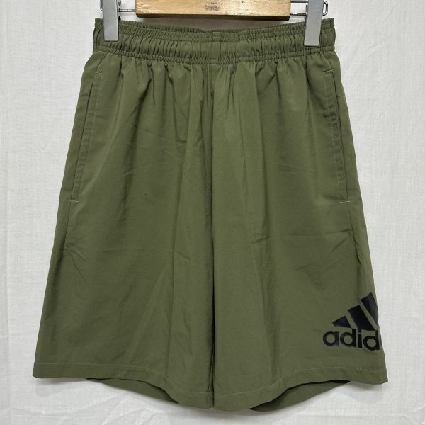 adidas アディダス ショーツ ショート パンツ ボトム 半 ズボン M カーキトレーニング スポーツ ランニング フィットネス ウエア b22353拍卖