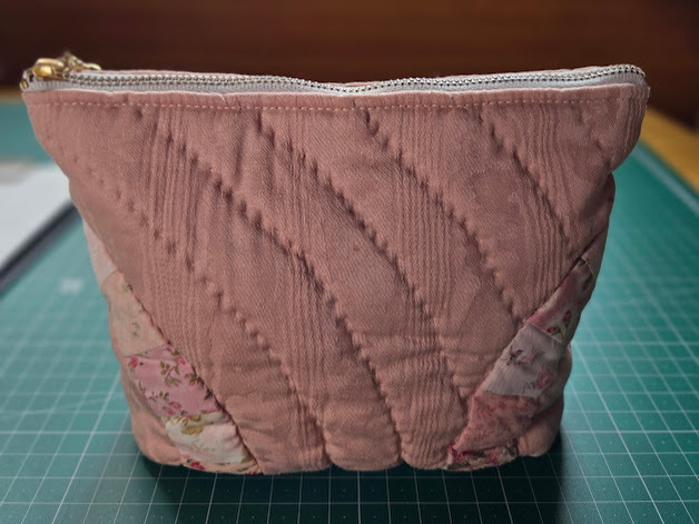 5★ハンドメイド★パッチワーク★ポーチ★ピンク★20cm×15cm★底マチ5cm拍卖