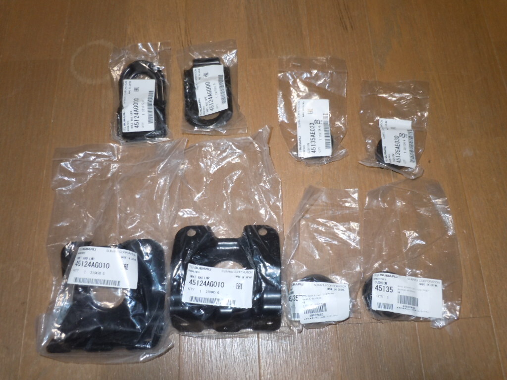 スバル インプレッサ WRX STI GV GR 純正 ラジエーター アッパー ロア ブラケット ゴムブッシュ1台分 未開封新品拍卖