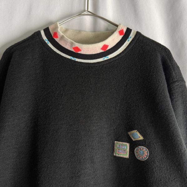 デッドストック 90s GOTCHA フリース スウェット シャツ L ブラック 黒 リブライン スケート サーフ ガッチャ 00s オールド ビンテージ拍卖