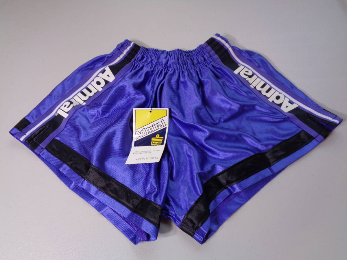 M  紫 AD6232 admiral 昭和レトロ ポリエステル100% ショートパンツ ●保管品 拍卖
