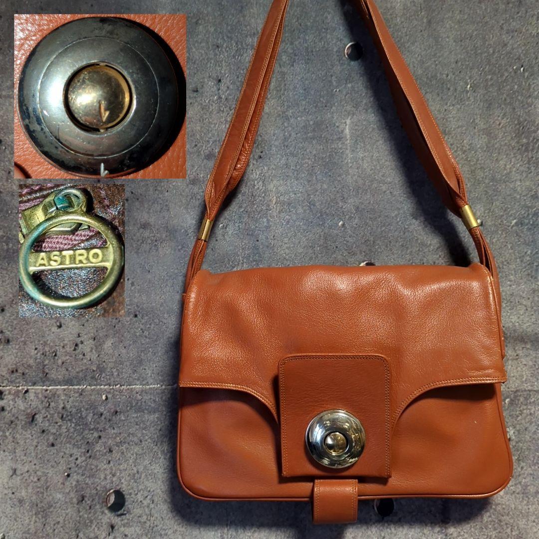 Vintage leather bag ヴィンテージ レザーバッグ 珍しいダイヤルタイプ レザー ショルダーバッグ ワンショルダーバッグ 鞄拍卖