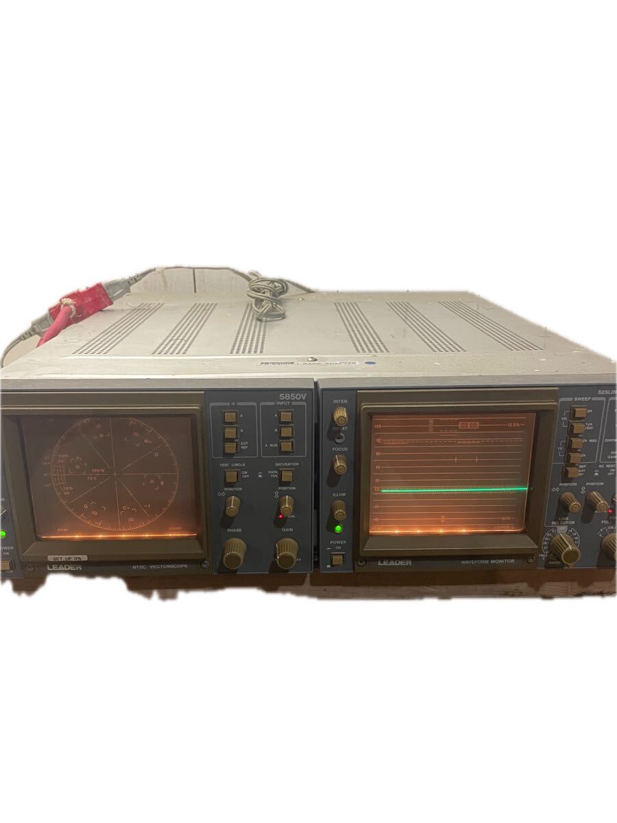 S-107/LEADER 5850V ベクトルスコープ + 5860V 波形モニター拍卖