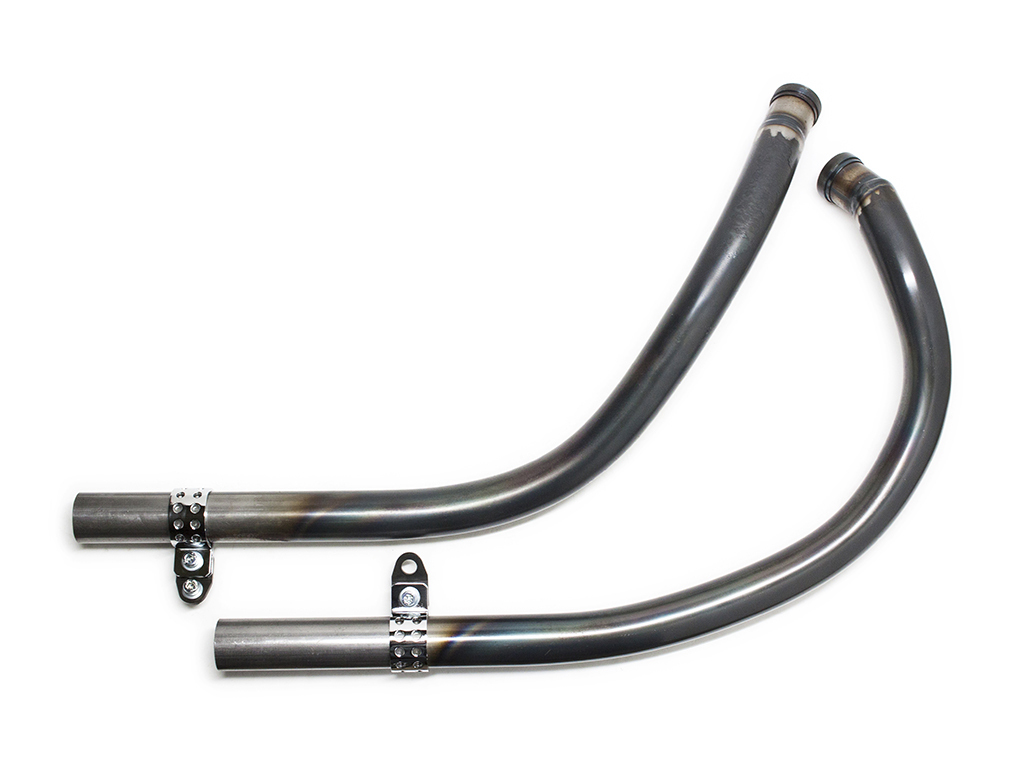 MOTOR ROCK スポーツスター XL'86-'03 オールドスタイル手曲げマフラー ベアメタル (MR-EX157B)拍卖