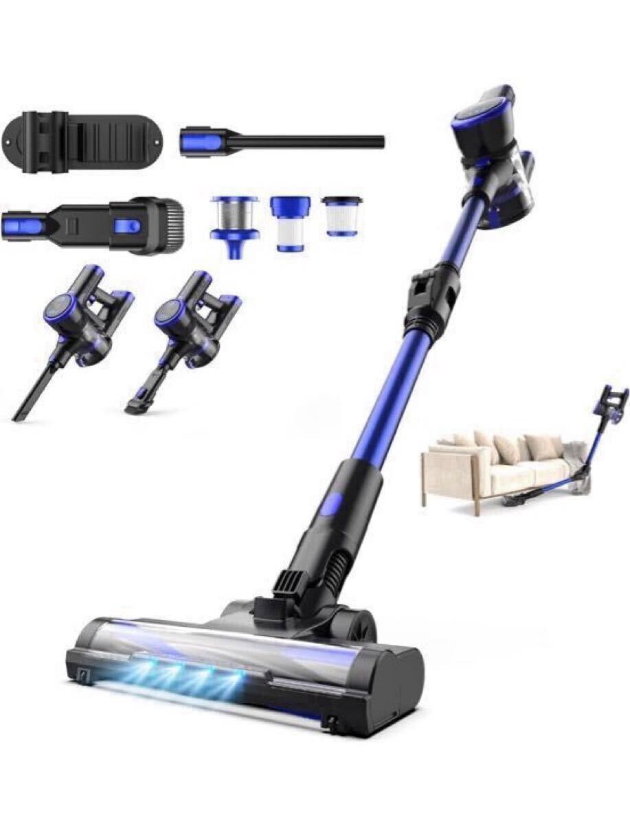 Zyvrex 掃除機 コードレス【腰痛ゼロ設計】50000Pa超強力吸引+50分連続稼働 着脱バッテリー 3モード 大容量塵杯1L コードレス掃除機 新品拍卖