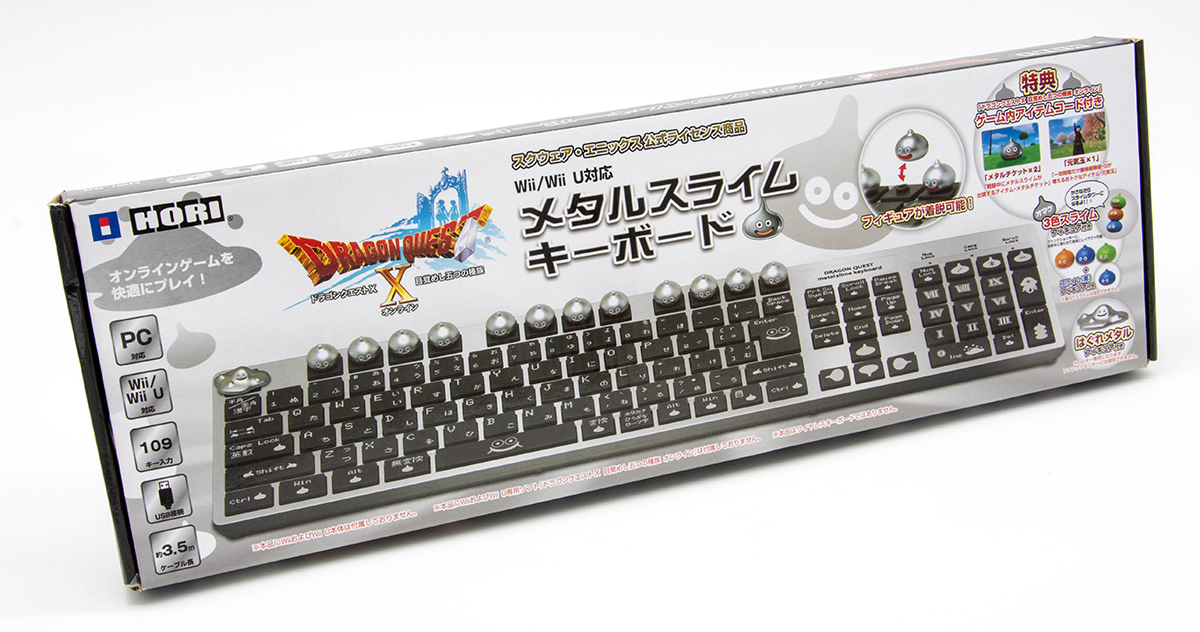 HORI メタルスライムキーボード スクウェア・エニックス公式ライセンス商品 Wii/Wii U対応 PC USBキーボード 中古拍卖