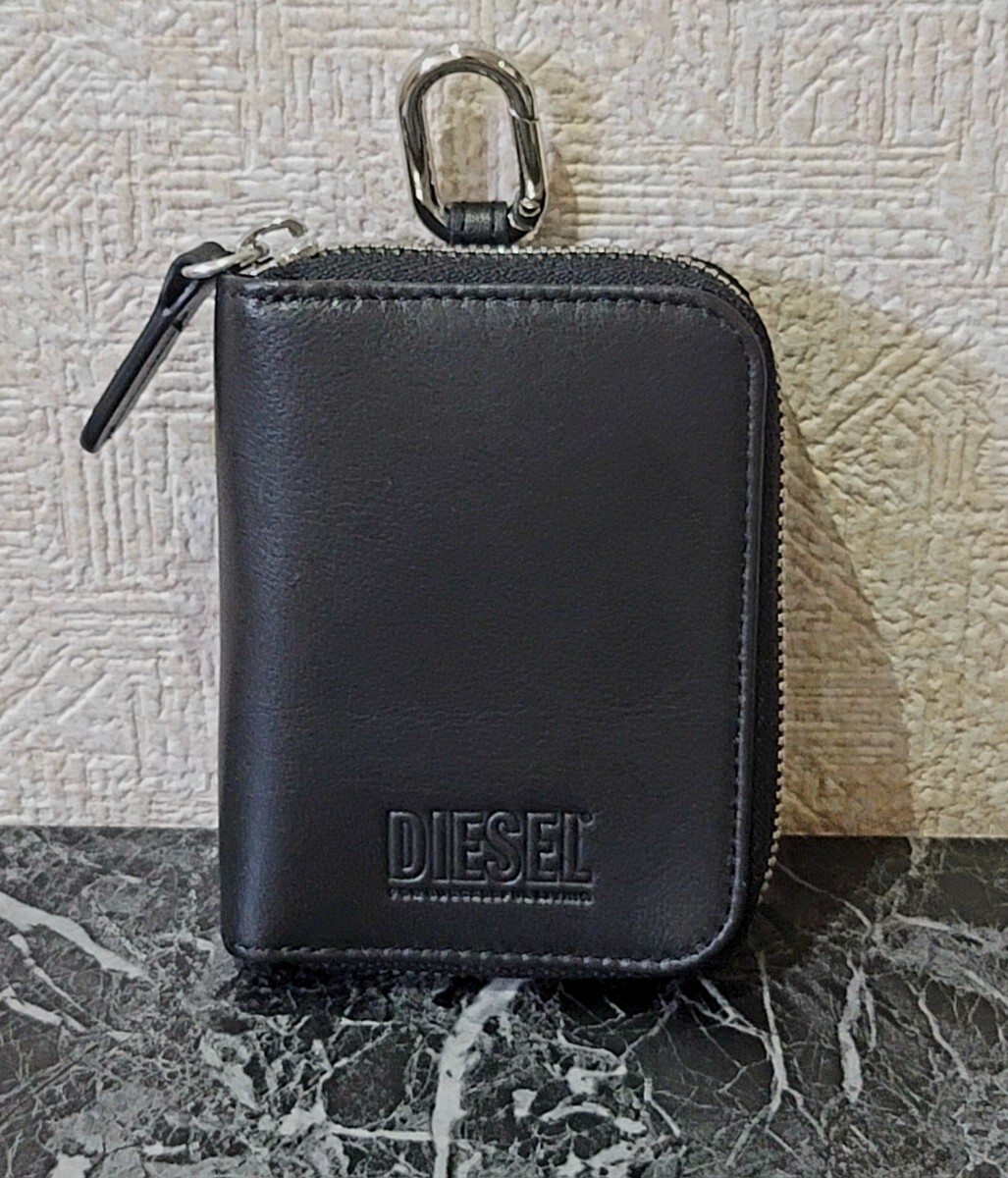 【DIESEL】ディーゼル キーケース ナッパレザー ブラック X08099 未使用品拍卖