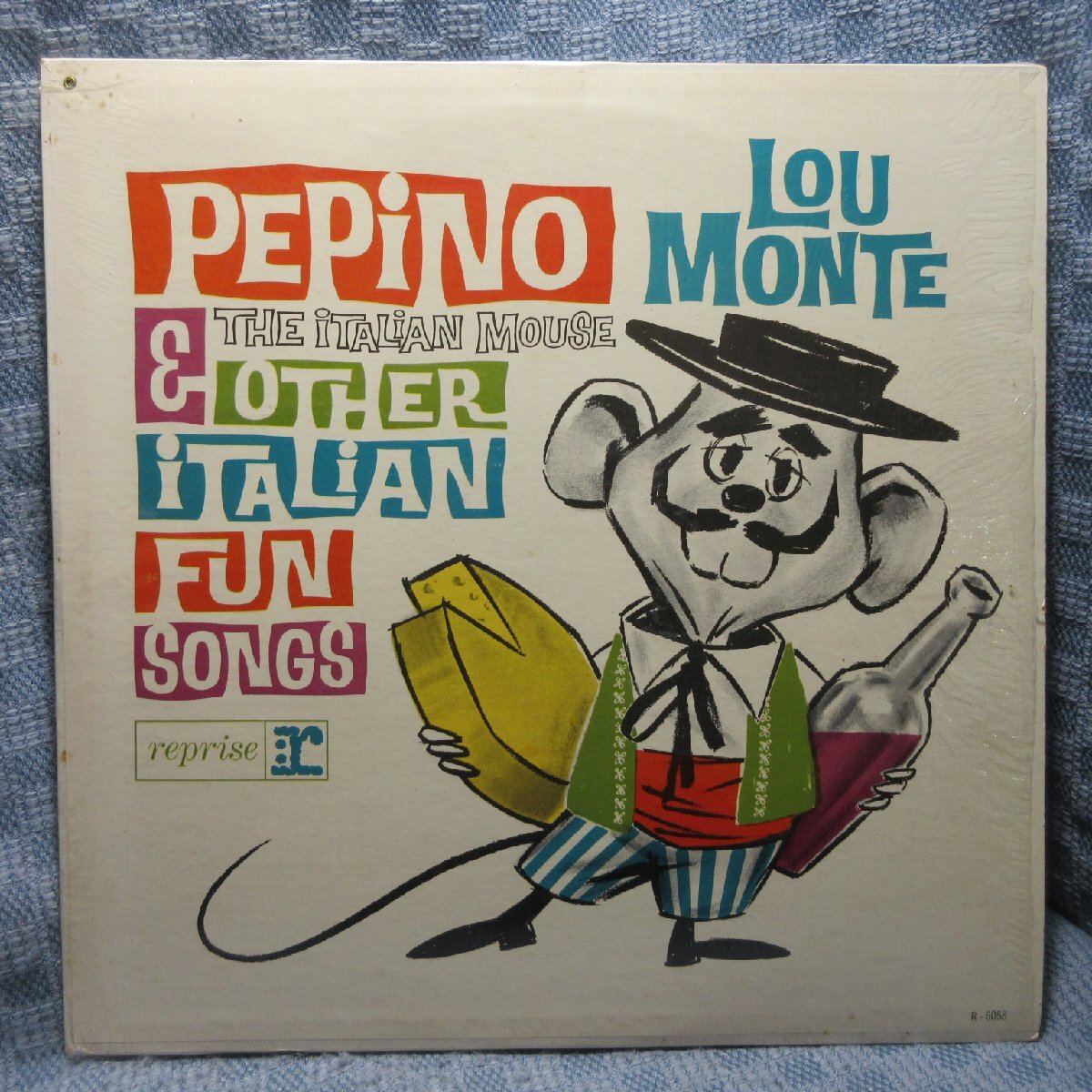 VA432●R-6058 Lou Monte「Pepino The Italian Mouse&other italian FUN SONGS」」12インチレコード(アナログ盤)輸入盤拍卖