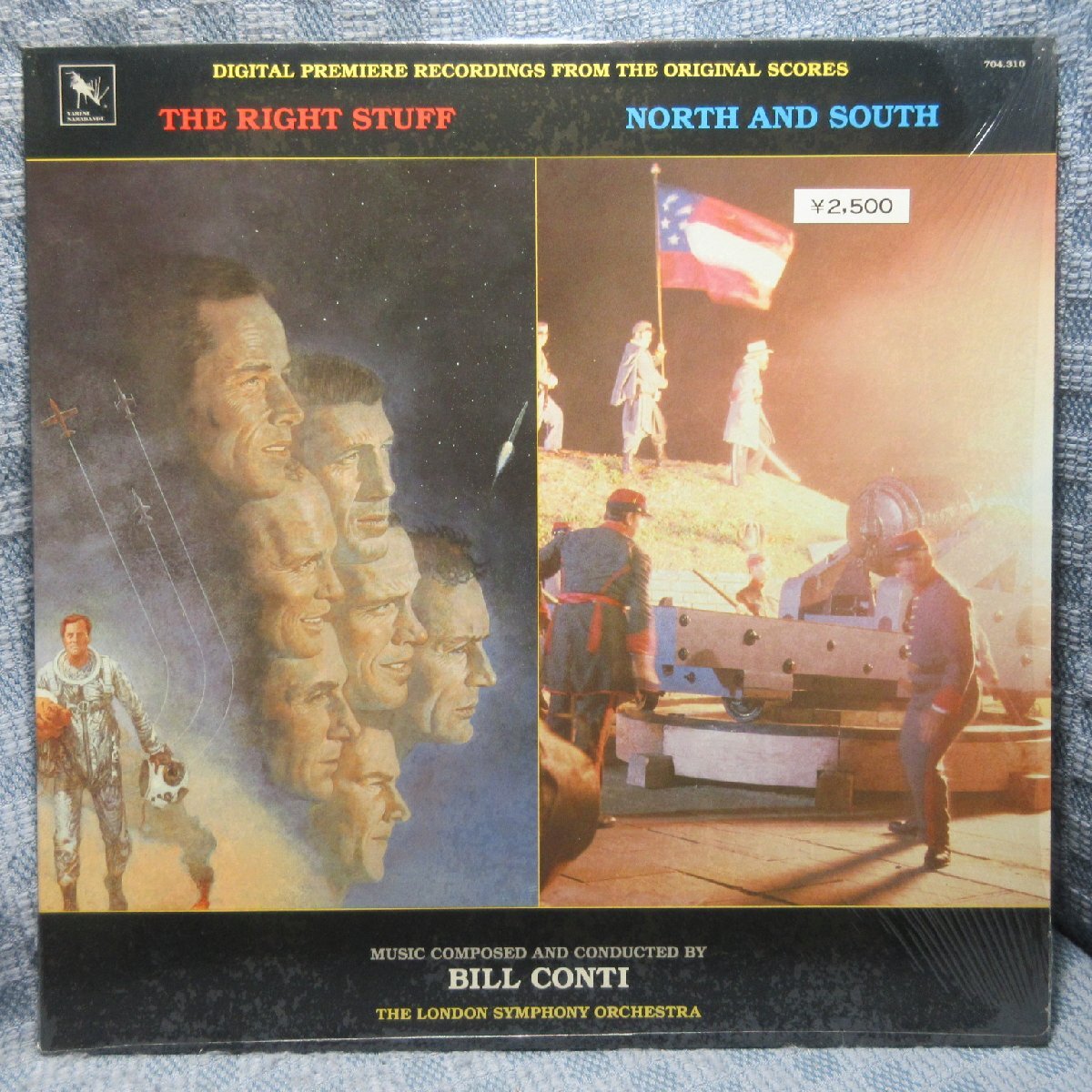 VA440●704-310 ビル・コンティ BILL CONTI「THE RIGHT STUFF ライト・スタッフ/NORTH AND SOUTH 北と南」LPレコード(アナログ盤)輸入盤拍卖