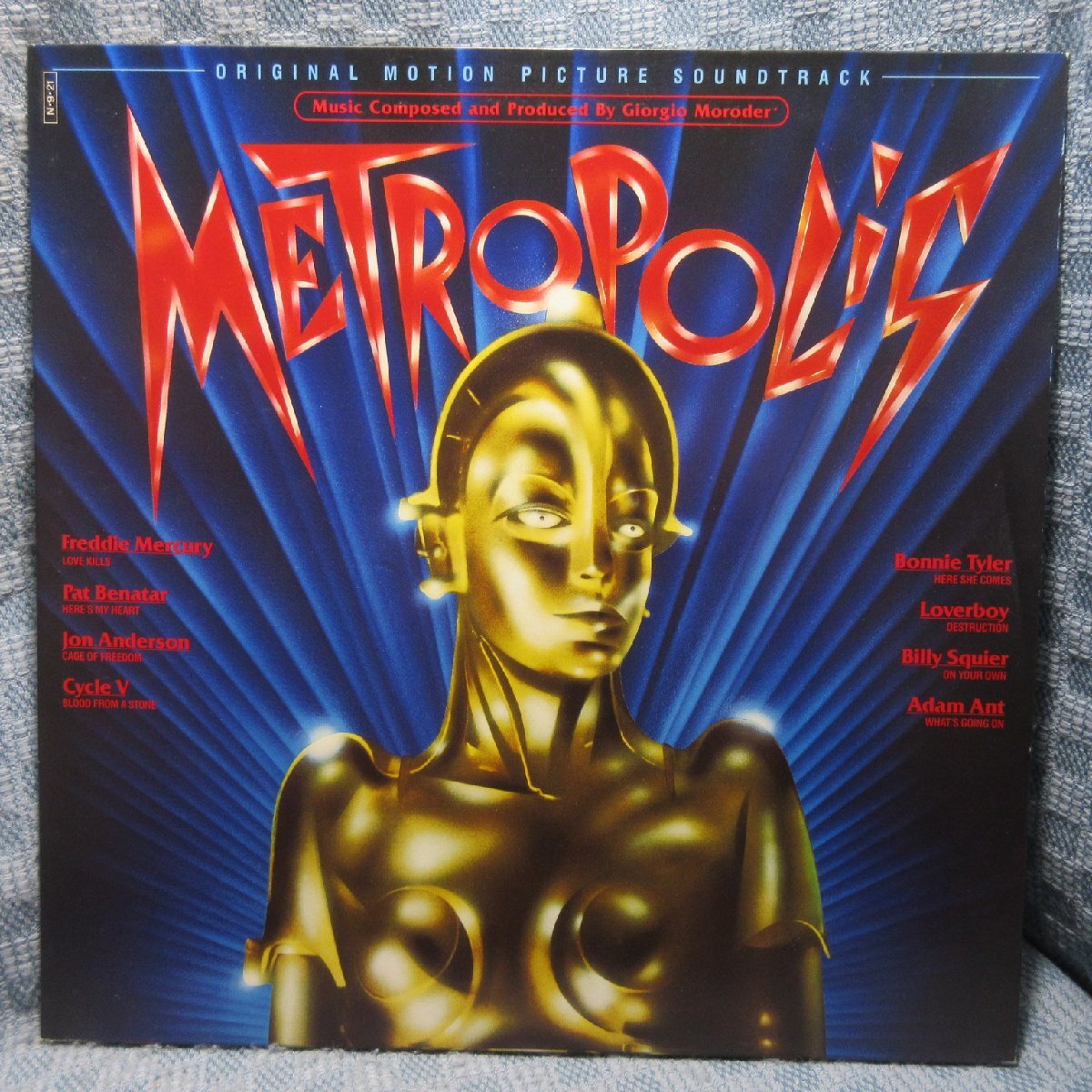 VA439●●28AP-2910 フレディ・マーキュリー/パット・ベネター ほか「メトロポリス オリジナルサウンドトラック」LPレコード(アナログ盤)拍卖
