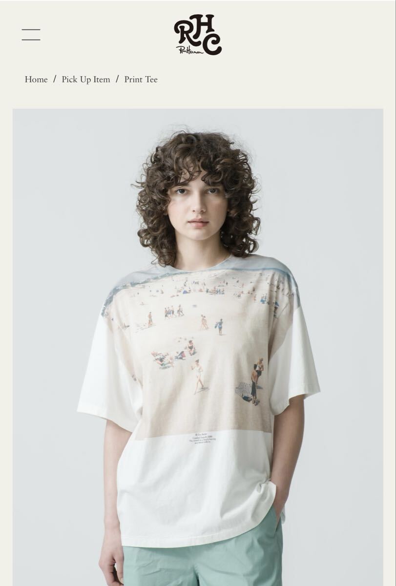 JANE SMITH for RHC Beach Print Tee コラボ  Tシャツ 半袖Tシャツ拍卖