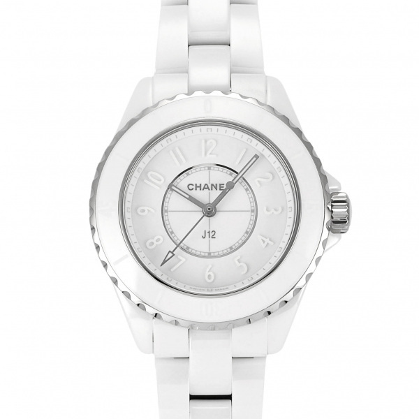 シャネル CHANEL J12 ファントム 33mm 世界限定1200本 H6345 ホワイト文字盤 新品 腕時計 レディース拍卖