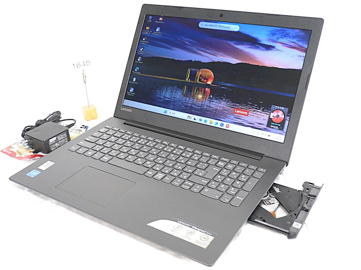 ☆ほぼ新品 レノボ Lenovo ideapad 320-15IAP 15.6HD/SSD256GB/MEM8GB/Cele-Max2.40GHz/Win11Pro/Office2021Pro/Sマルチ 即使可 オニキスB拍卖