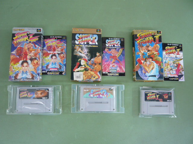 BA421◆スーパーファミコン スーパーストリートファイターⅡ ストリートファイターⅡ ストリートファイターⅡターボ 3点せっと◆新古品◆A拍卖