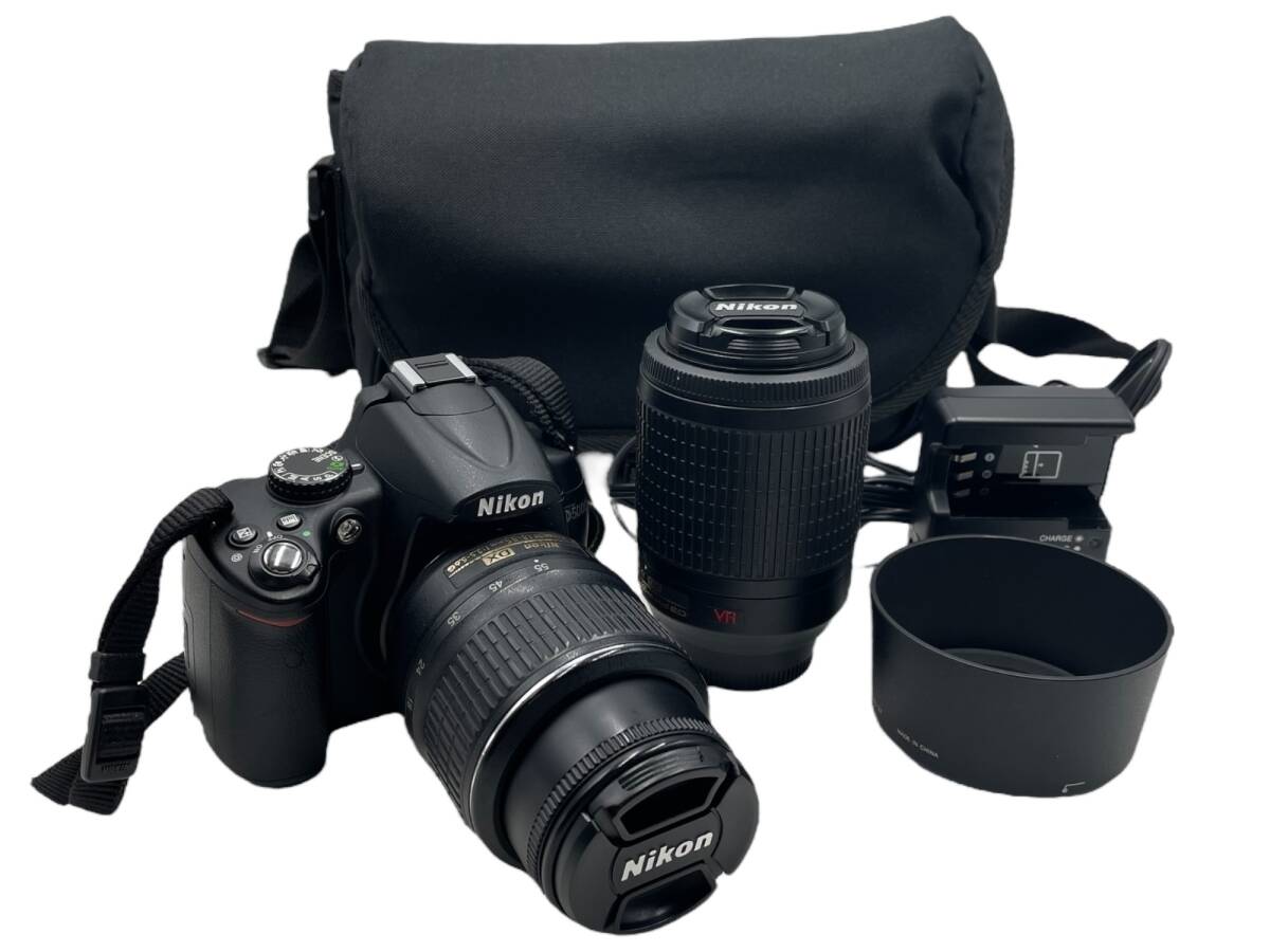 ■ Nikon D5000 ニコン デジタル一眼レフカメラ ボディ 本体 AF-S DX NIKKOR 18-55mm f/3.5-5.6G VR カメラケース付き拍卖
