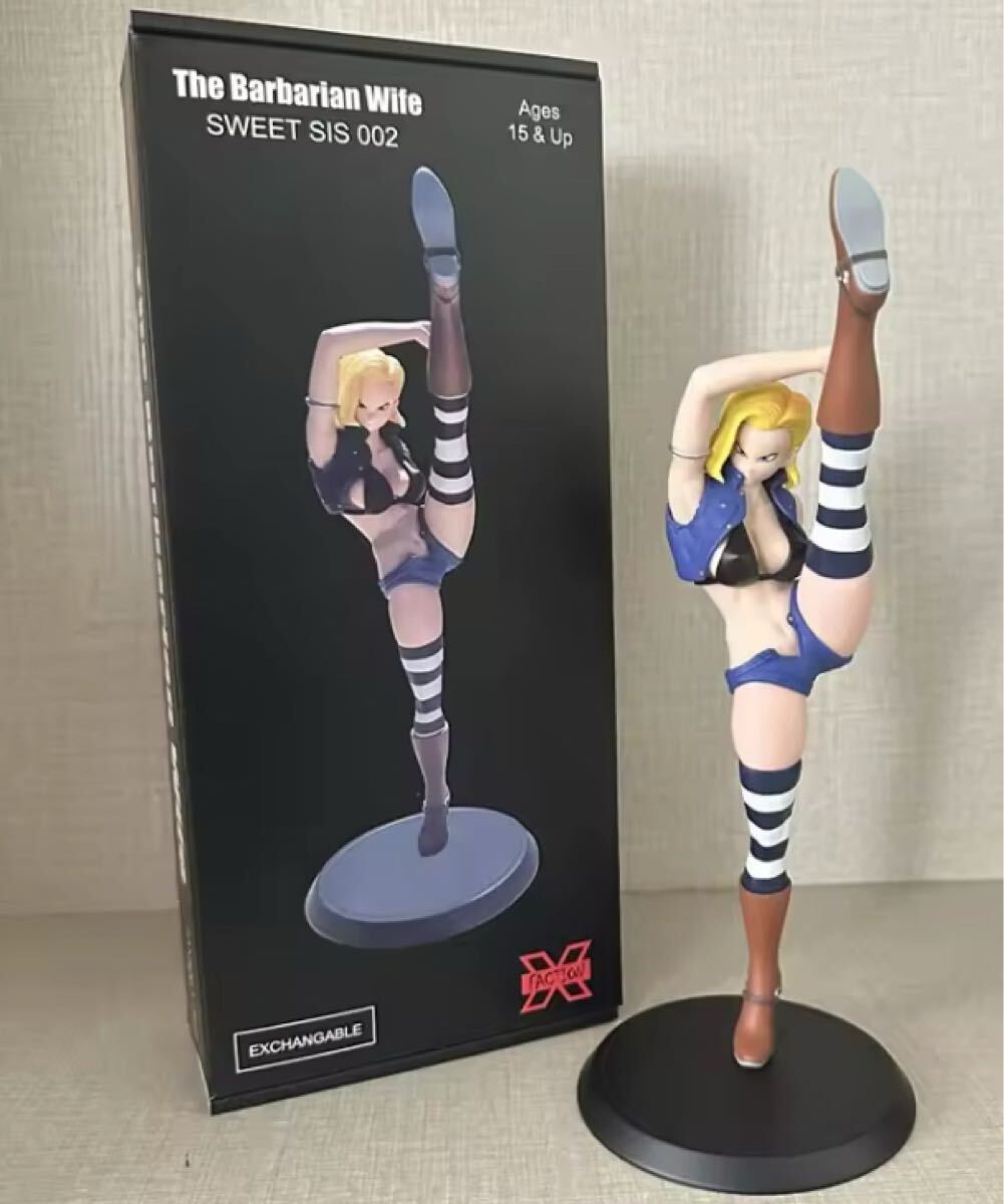 ドラゴンボール 人造人間18号 開脚 フィギュア PVC製 25cm 新品 限定品 レア 首付け替え拍卖