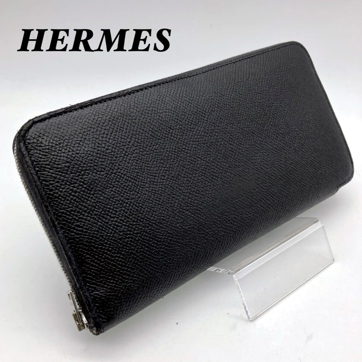 エルメス HERMES長財布 アザップロング シルクイン ブラック 黒 レッド拍卖